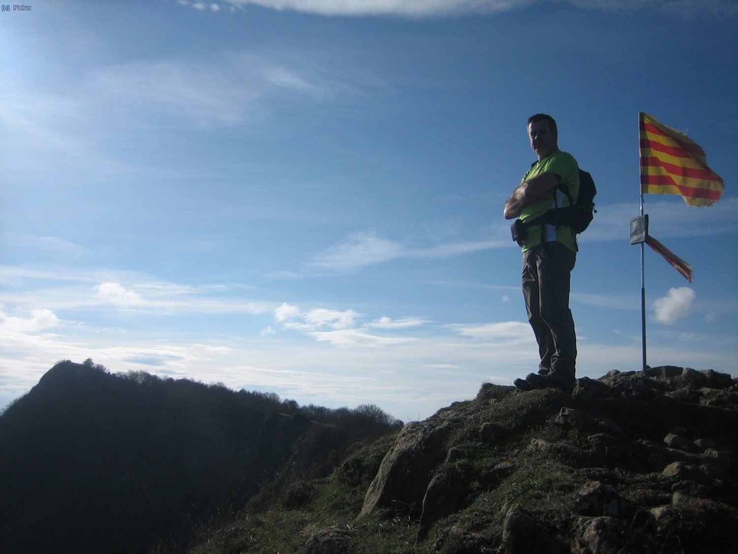 Josep i al fons el Puigsacalm...el proper objectiu.