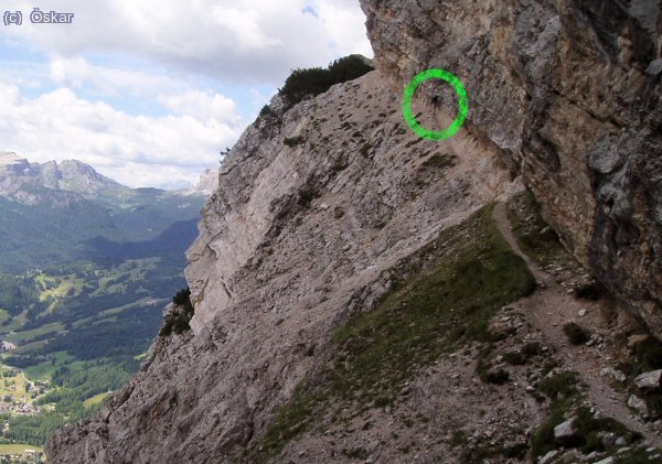 Muchos trozos sin equipar y relativamente expuestos