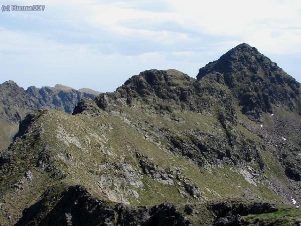 Thoumasset i la seva cresta desde el Pic del Port del Siguer .