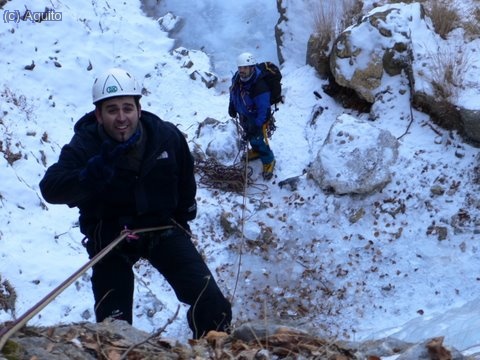 Miguel rapelando el segundo resalte