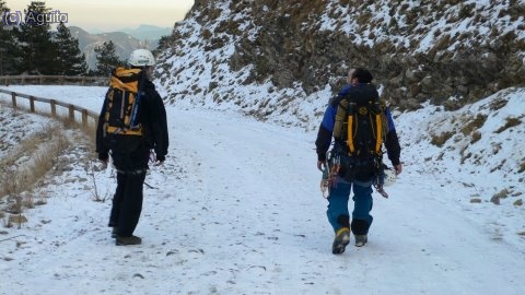 De vuelta a casa despu&eacute;s de una bonita jornada de hielo. Un gran estreno de nuestro amigo Miguel