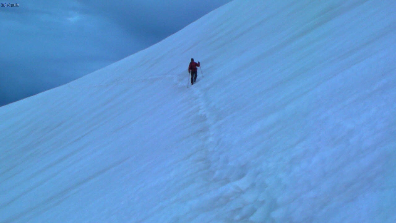 Jose flanqueando de camino al Mulhacen