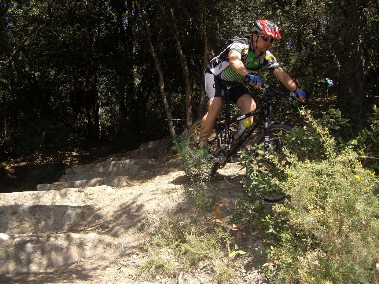 Vile buscando la trazada buena.