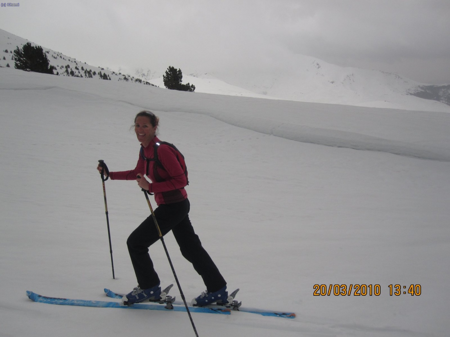 En cotas m&aacute;s altas el viento ha modelado la nieve