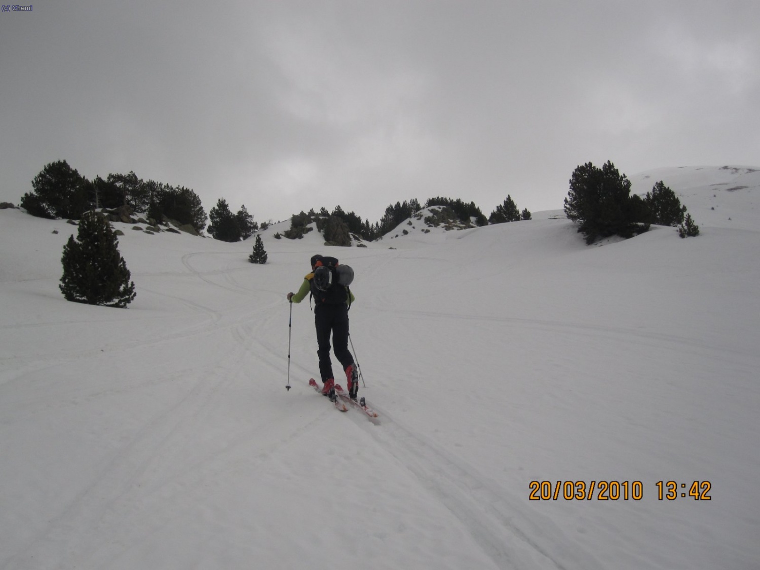Vamos llegando al collado que nos separa del valle de Mor&oacute;