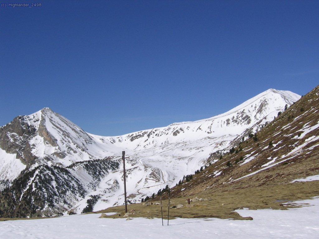 Gra de Fajol, Coll de la Marrana y Puig de Bastiments. Desde la Portella de Mentet.