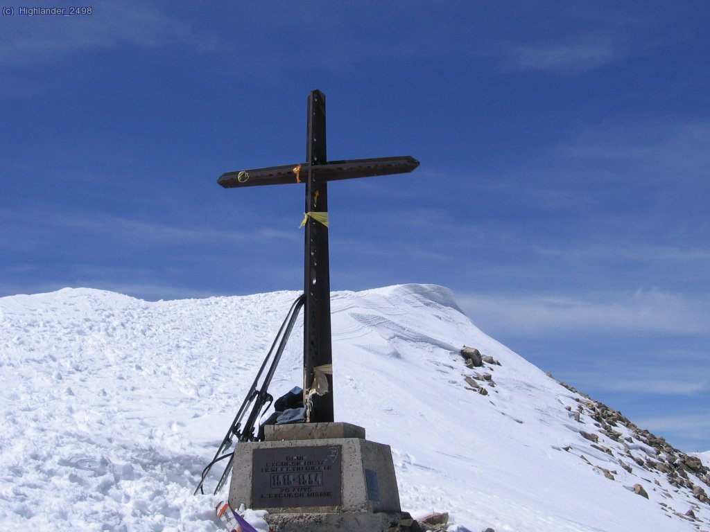 Cruz del Bastiments. Nieve pastosa. Sin crampones.