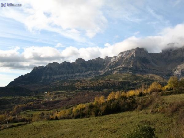 Sierra de Pe&ntilde;a Telera desde Sandinies