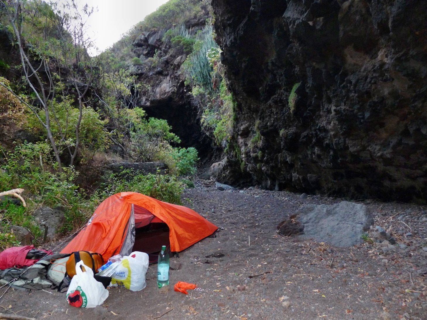 Acampant al fons del barrancs de Gallegos