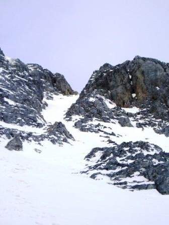 Vista de la mitad superior del corredor