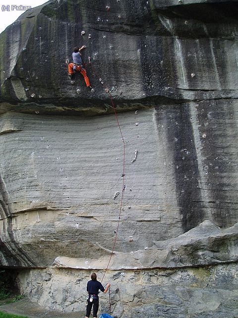 Ahora toca escalada en Roda de Ter ... 6a+ para Marky..