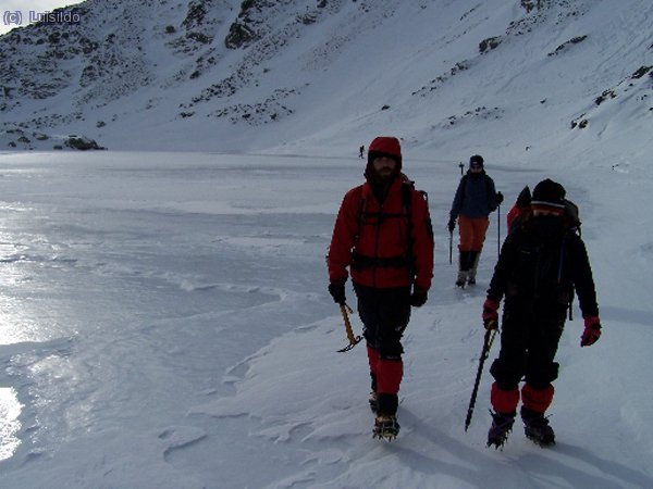 Cares de fred sobre un llac ben gelat...
