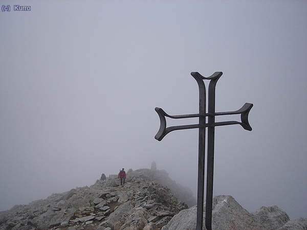 Cima del Mulleres. Nos quedamos sin vistas panor&aacute;micas