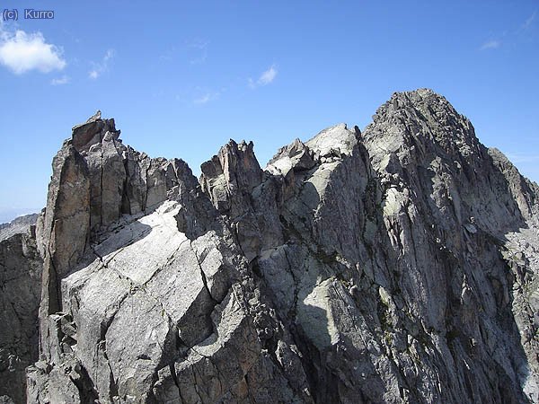 Al fondo el Nord y lo recorrido por la cresta