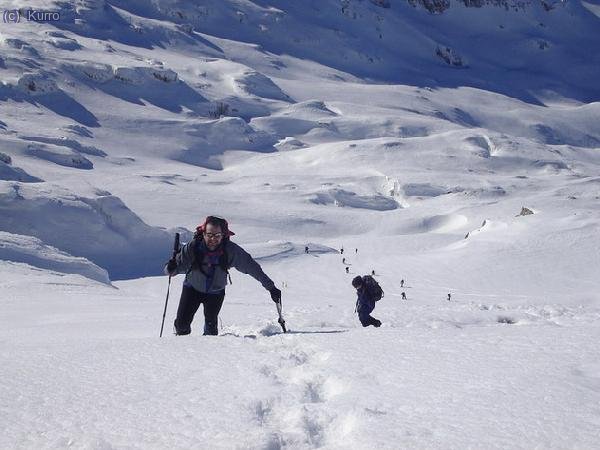 Quietman a punto de pinchar su Fly en la cumbre