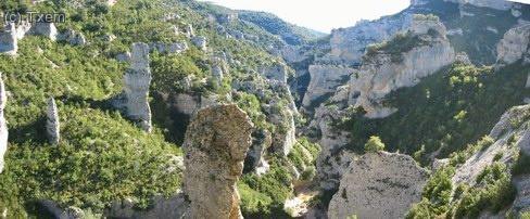 El caótico desfiladero formado por el Mascún