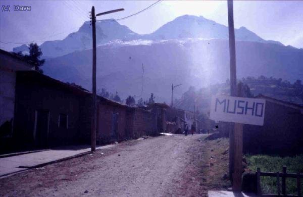 Musho, punto de partida a la ascensión al Huascarán