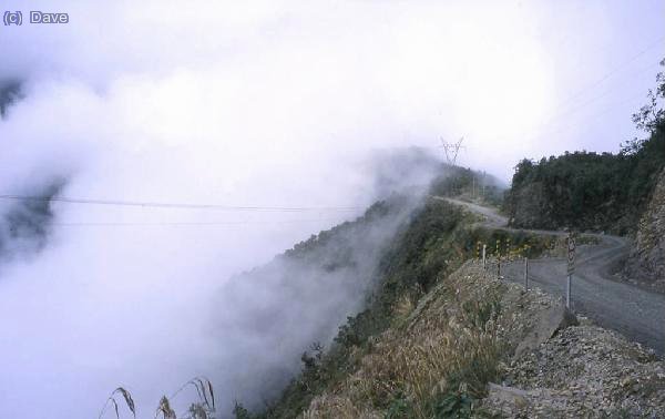 Inicio de la carretera de la Muerte.