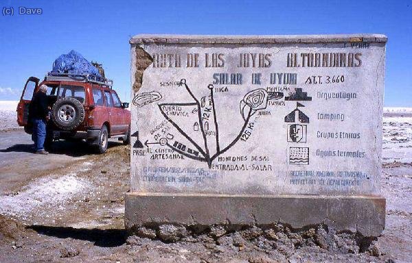 La entrada al Salar