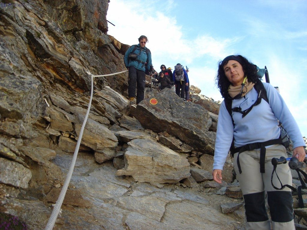 De la zona del Stolemberg se desgrimpa un poquito.