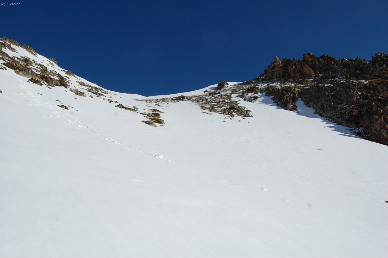 La part superior de la pala, on la neu estava m&eacute;s matadora...