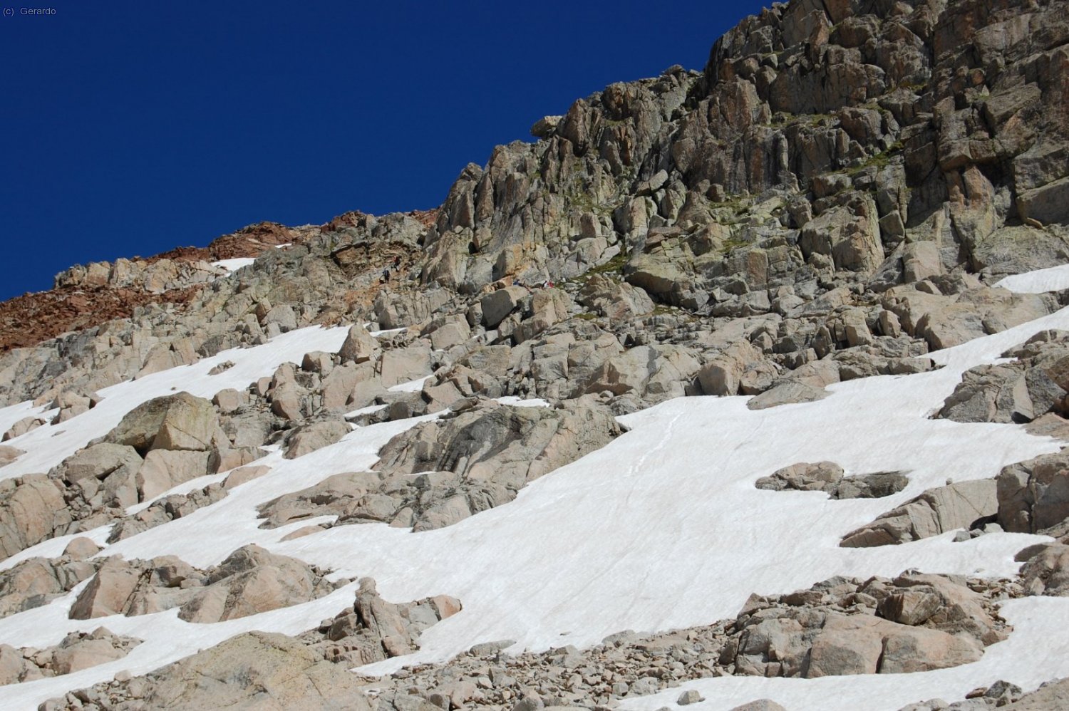 Un momento de esta remontada, antes de entrar en el sector m&aacute;s escarpado.