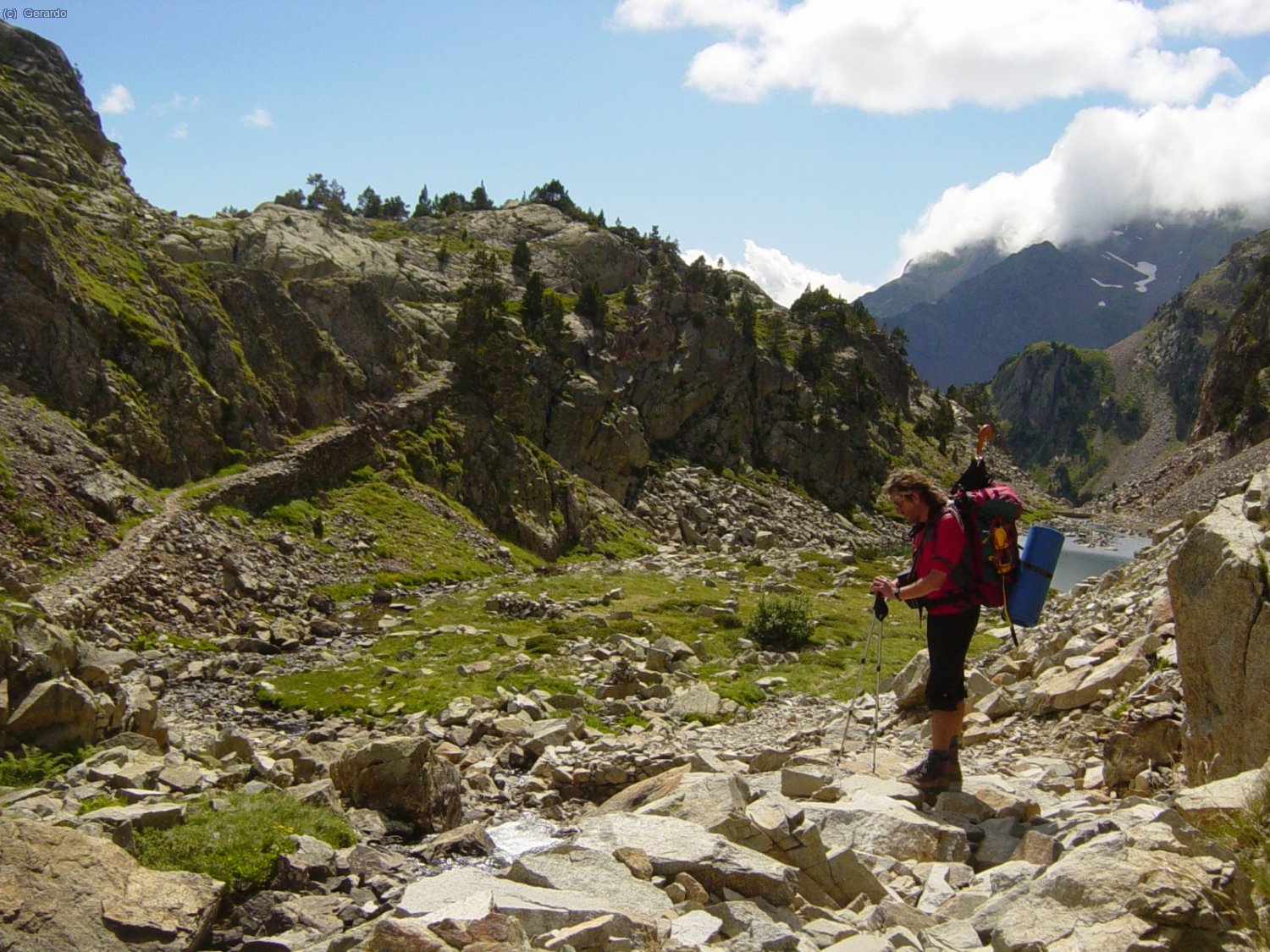 Llegando al ib&oacute;n bajo de Arriel.