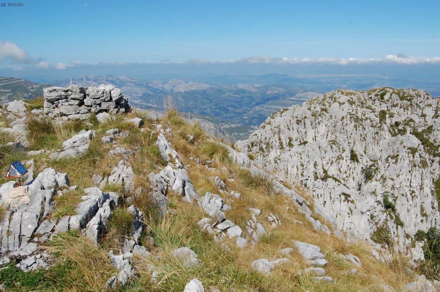 Desde la cima hacia el norte.