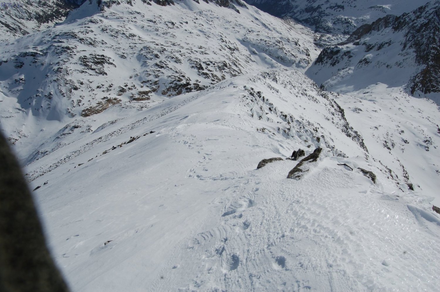 El terreno por el que vamos subiendo.