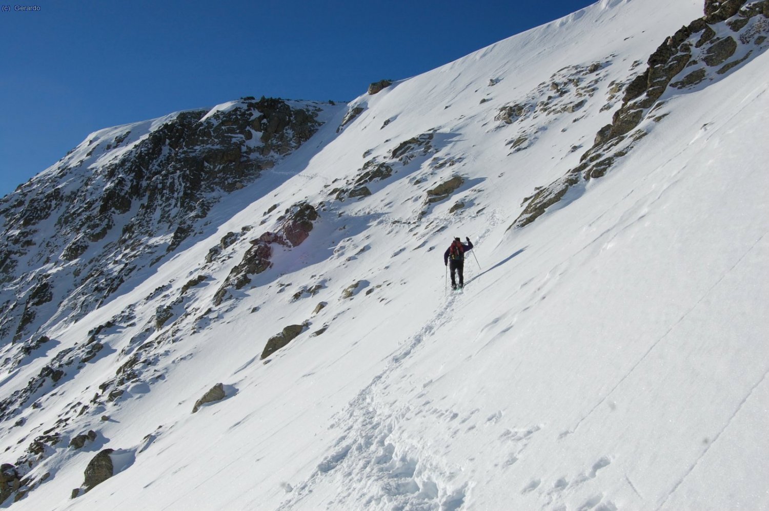 El flanqueig final sota el coll.