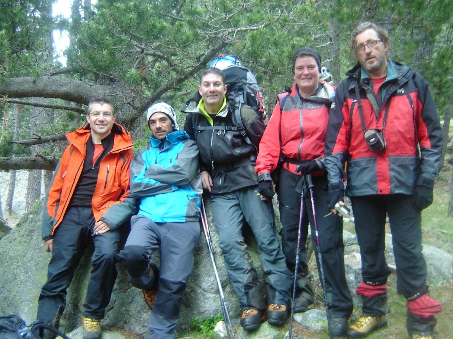 Rafa, David, Antonio Torrebejano, Rosa Catal&agrave; y servidor.