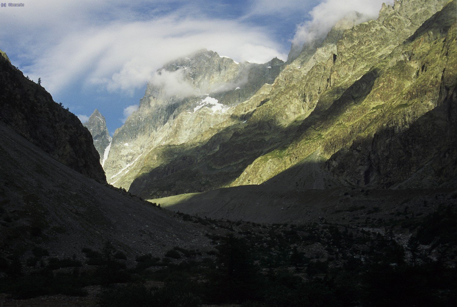 La vertiente sur de la Barre.