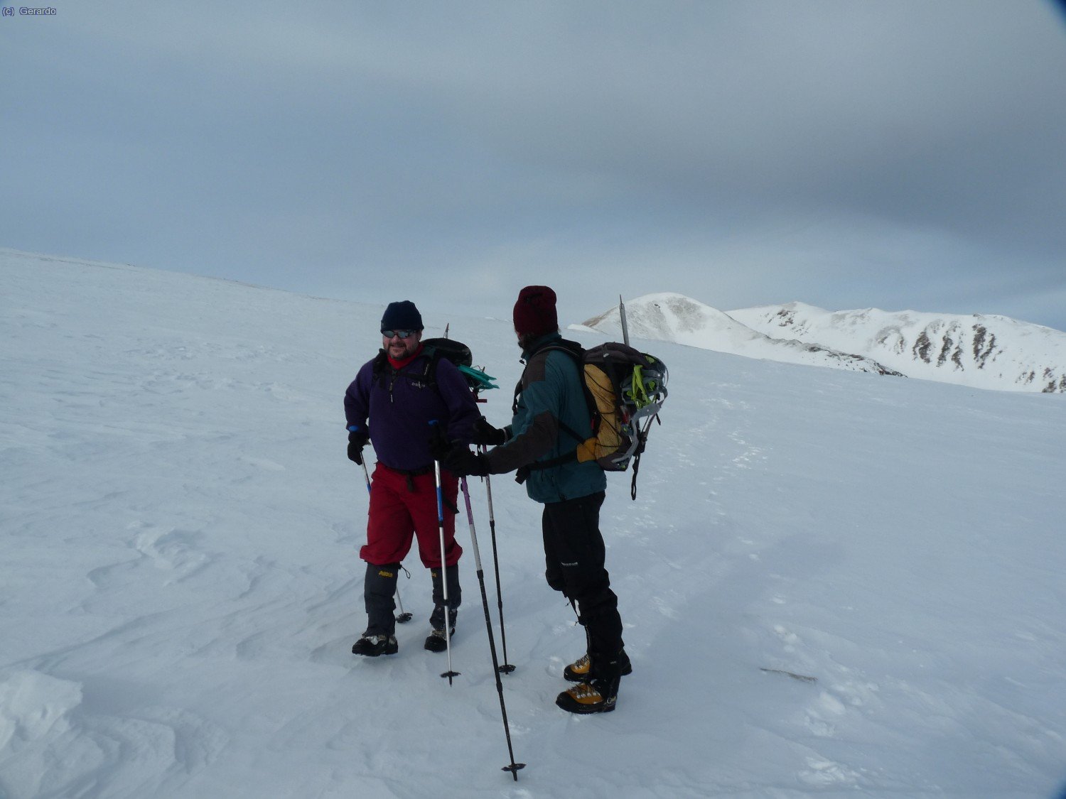Pep y yo en el altiplano de La Portella (foto de Jorge).