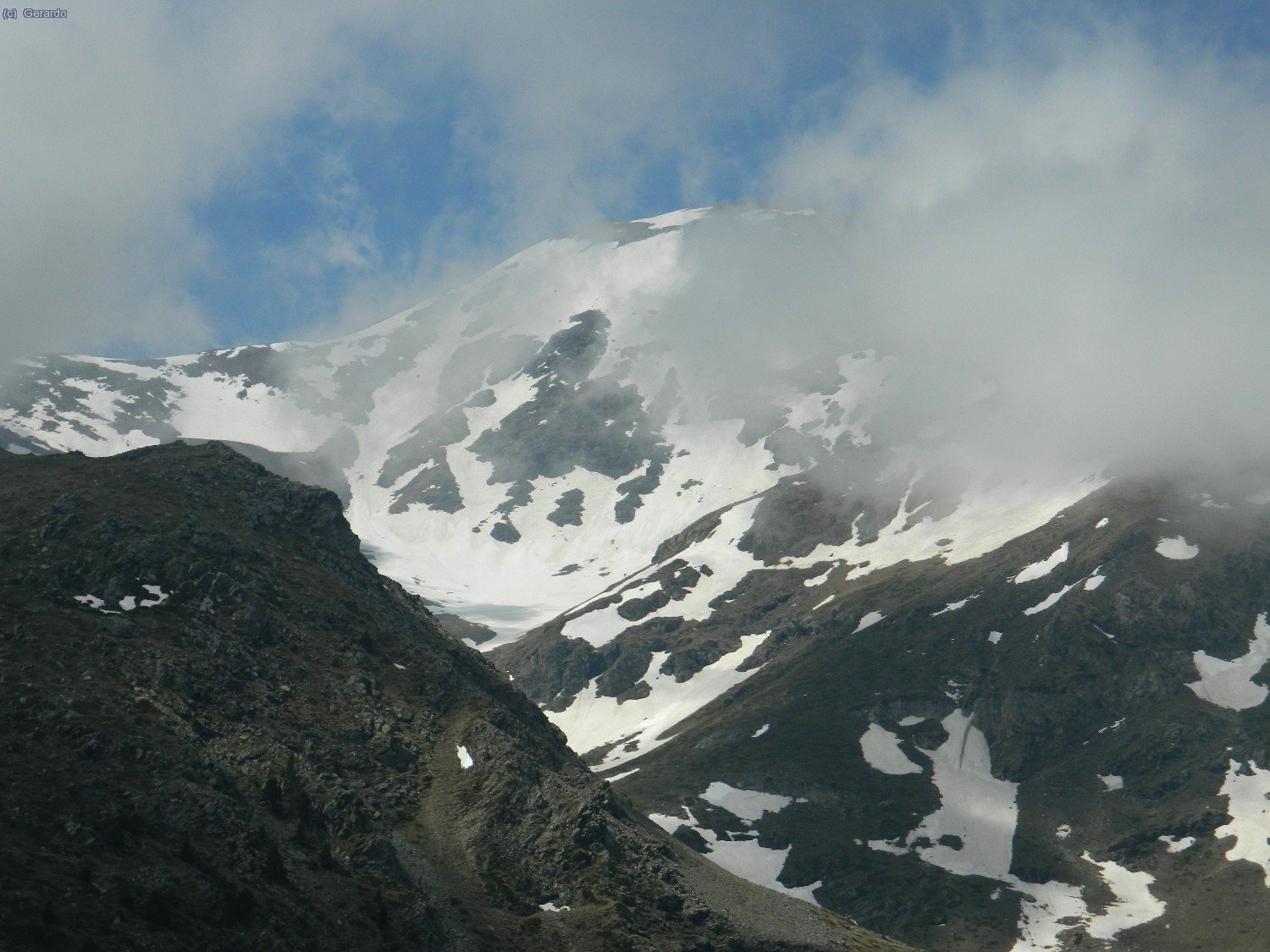 I un detall agafat des del mateix Coll de Fontalba.