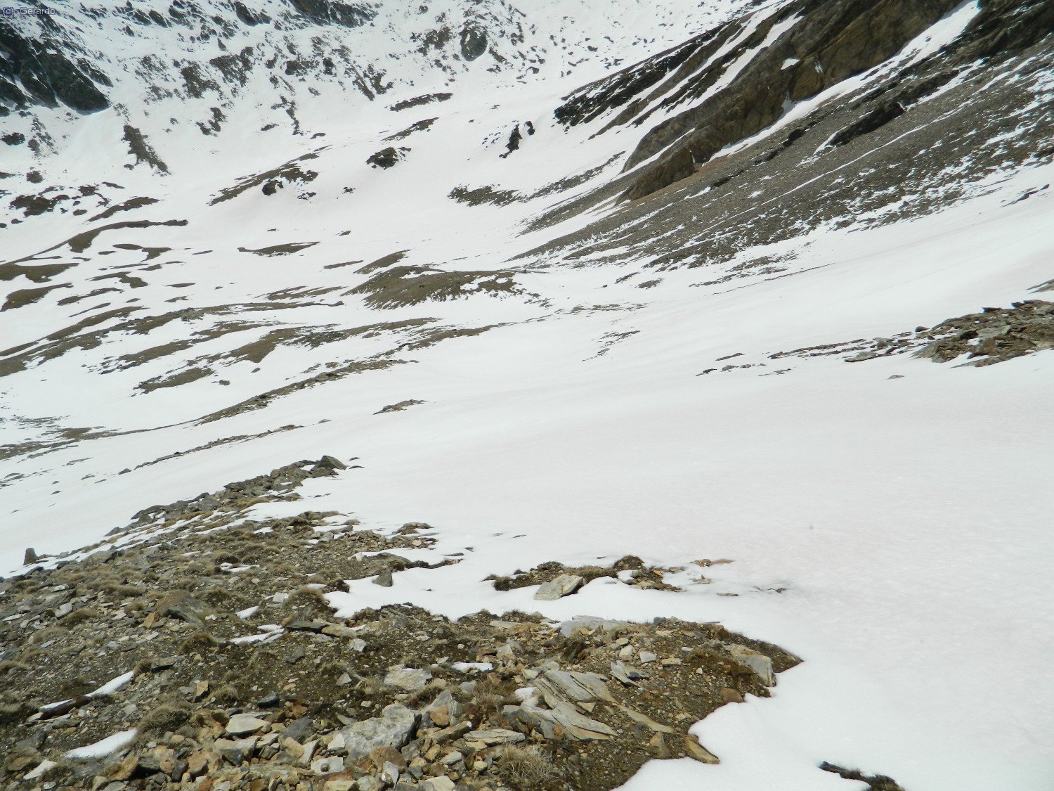 La pala, al sudoest del pic, per on baixarem.