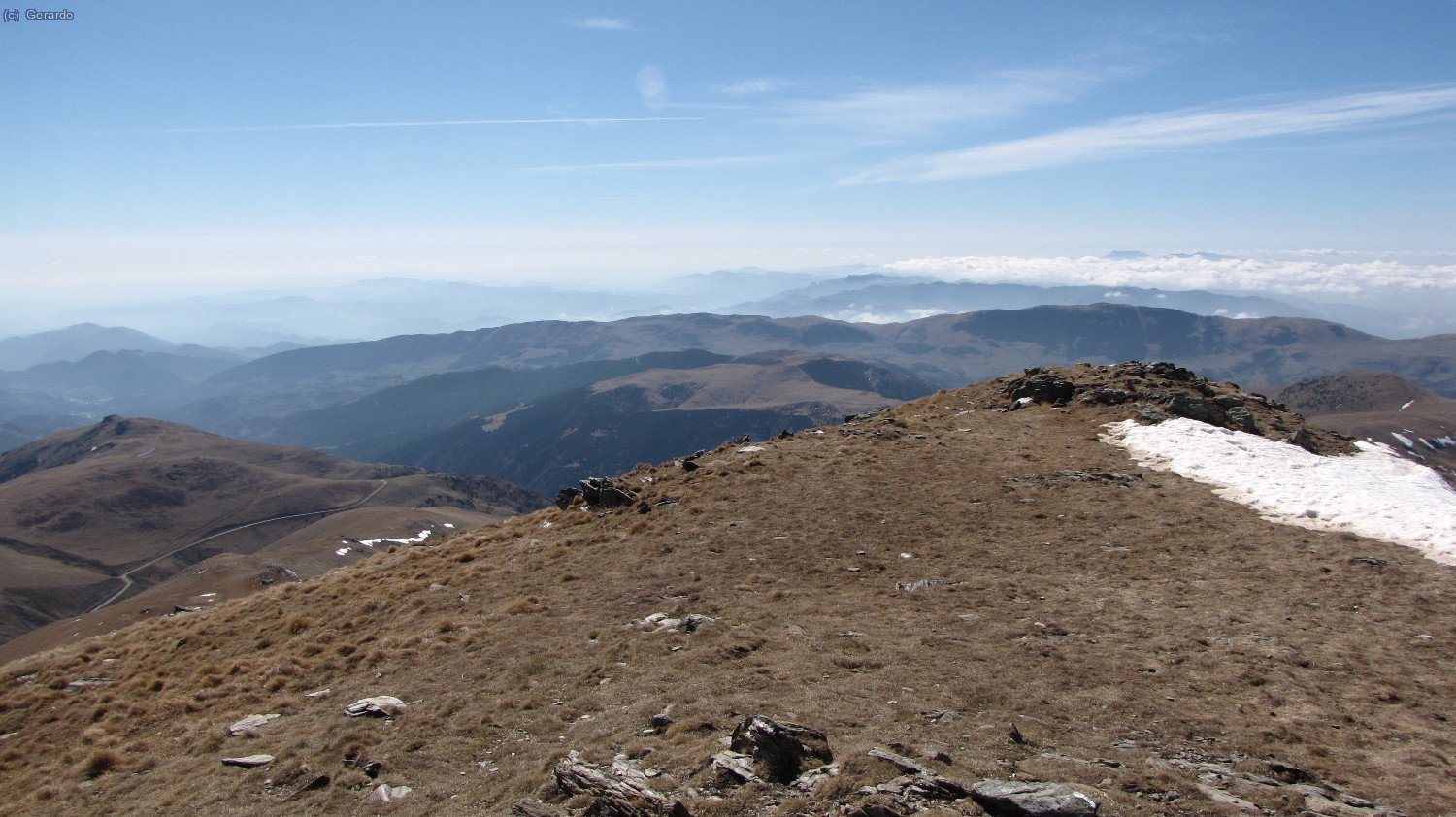 ...casi a sur, con Montseny-Matagalls al fondo...
