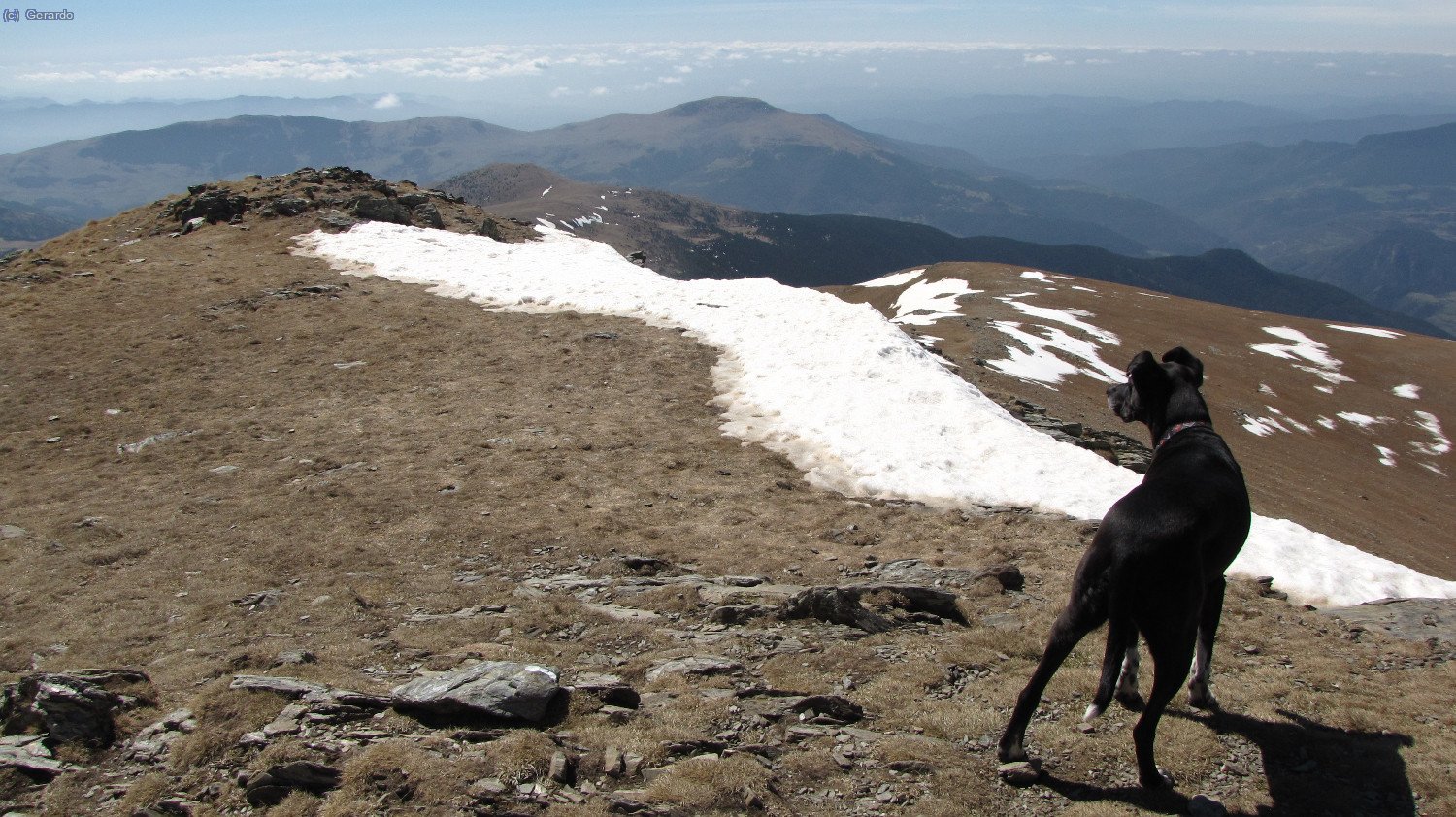Y empezamos a bajar, primero un poquito hacia el sur...