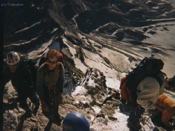 En pleno día de ascenso ya por encima de Solvay