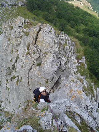 ica después de la chimenea de IV (3 largo)