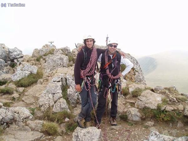 Contentos en la cima y ya con Laura