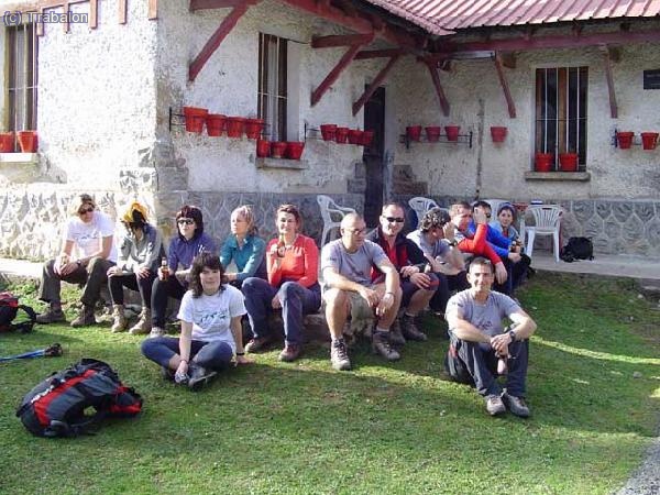 Con las birrillas una vez finalizado el descenso