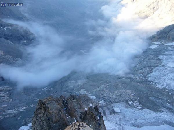 La arista emmedio de la escalada
