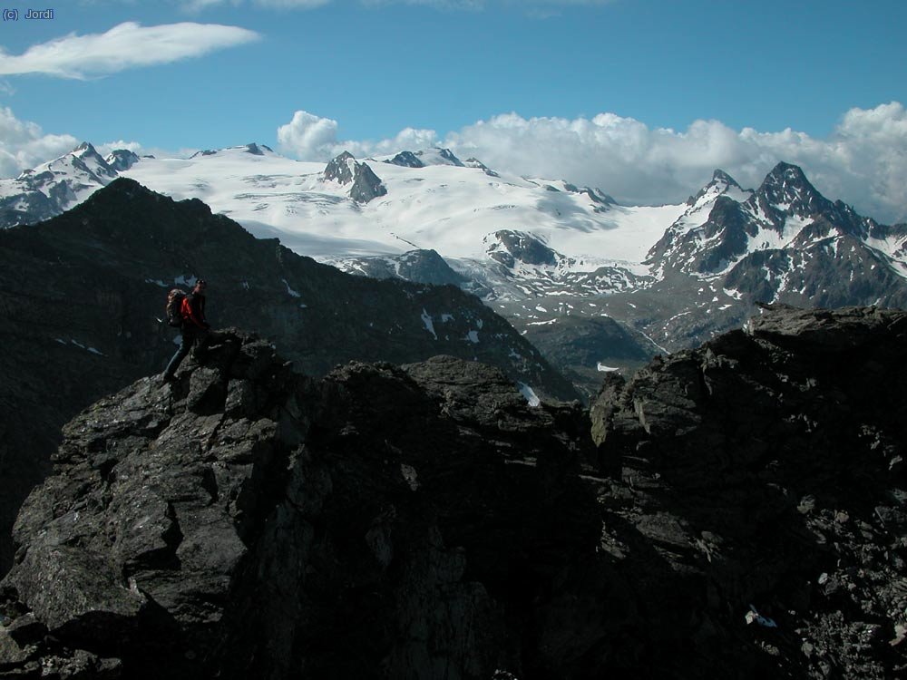 El glaciar del Rutor desde la cima