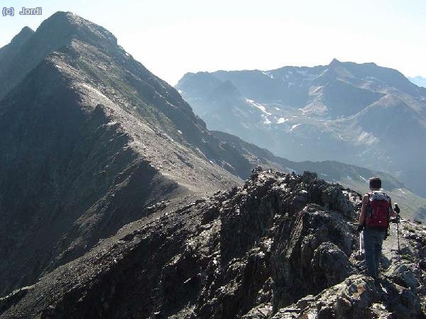 Iniciando la cresta de los Culfreda