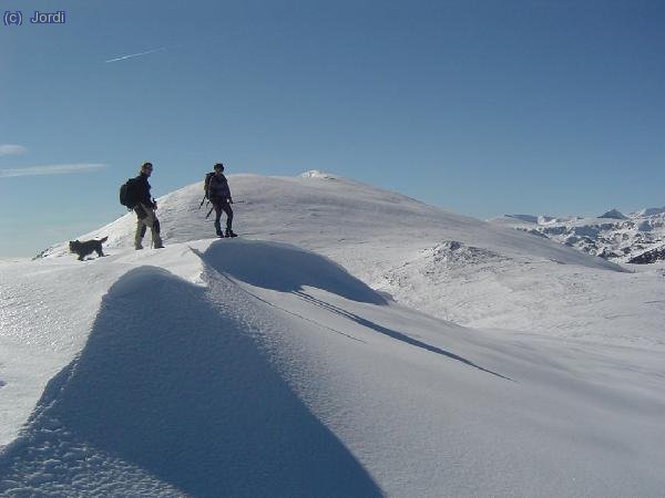 Subiendo al pic de la collada verda
