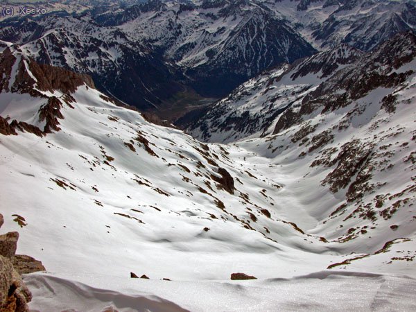 Vista des del cim, 3010m.