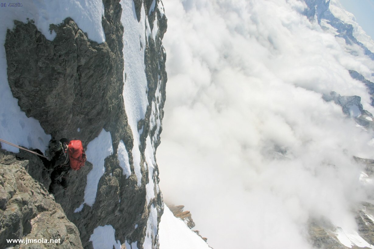 La cara SW del "Grand Pic"...comencen  les condicions hivernals