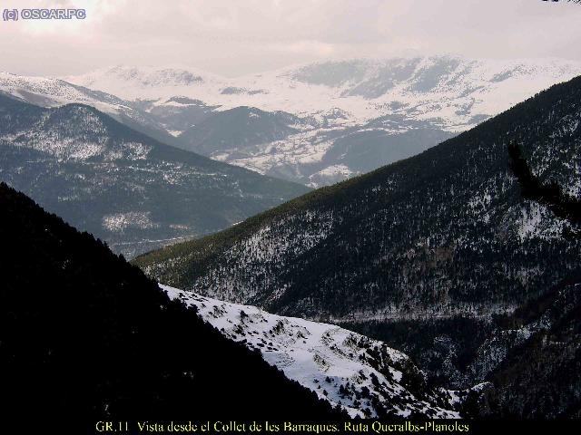 Vista desde el Collet de les Barraques.