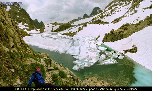 Vista de un tramo de la GR11 entre el Hospital de Viella y Caldes de Bo&iacute;.