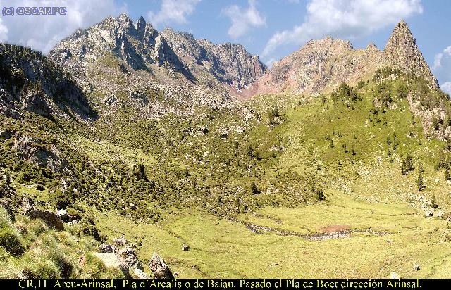 &Aacute;reu-Arinsal. Pla de Arcalis o Baiau. Pasado el Pla de Boet direcci&oacute;n Arinsal.